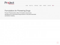 project-pharmaceutics.com Webseite Vorschau