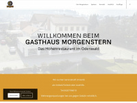 gasthaus-morgenstern.de Webseite Vorschau