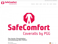 safecomfort-schutzanzug.de Webseite Vorschau