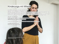 kinderyogamitmilena.de Webseite Vorschau