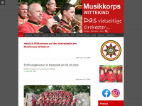 musikkorps-wittekind.de Webseite Vorschau