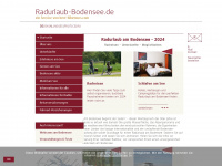 radurlaub-bodensee.de Webseite Vorschau