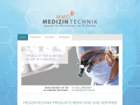 mmd-medizintechnik.de Webseite Vorschau