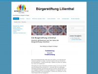 buergerstiftung-lilienthal.de Webseite Vorschau
