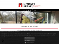 mentner-krane.de Webseite Vorschau