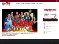 alpenfeuer.at Webseite Vorschau