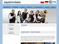 alpski-kvintet.com Webseite Vorschau