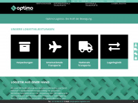 optimo-logistics.com Webseite Vorschau
