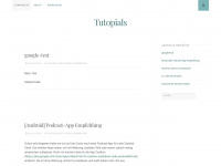 tutopials.wordpress.com Webseite Vorschau