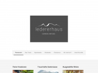 ledererhaus.com Webseite Vorschau