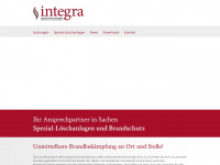 integra-spezialloeschanlagen.de Webseite Vorschau