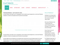 plattbeats.de Webseite Vorschau