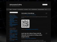 astronomie-erding.de Webseite Vorschau