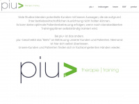 piu-training.de Webseite Vorschau