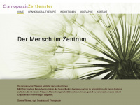 craniopraxis-zeitfenster.ch Webseite Vorschau