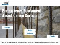 hbs-systemabdichtungen.ch Webseite Vorschau