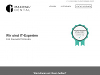 maximaldental.de Webseite Vorschau