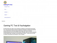 gaming-pc-test.com Webseite Vorschau