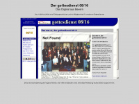 gottesdienst0816.de Webseite Vorschau