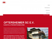 oftersheimer-sc.de Webseite Vorschau