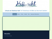 haff-in-sicht.de Webseite Vorschau
