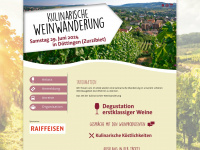 kulinarischeweinwanderung.ch Webseite Vorschau