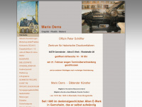 mario-derra.com Webseite Vorschau