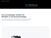 kfz-miniletter.de Webseite Vorschau