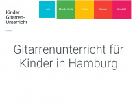 kinder-gitarrenunterricht-hamburg.de Webseite Vorschau