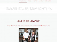 emmentaler-brauchtum.ch Webseite Vorschau