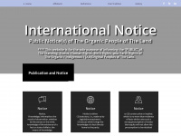 internationalnotice.org Webseite Vorschau
