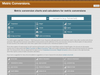 metric-conversions.org Webseite Vorschau