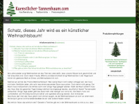 kuenstlicher-tannenbaum.com Webseite Vorschau