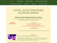alte-foersterei-kloster-zinna.de Webseite Vorschau
