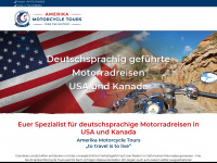 amerika-motorcycle-tours.com Webseite Vorschau