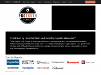 protruthpledge.org Webseite Vorschau