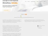 metallbau-kegel.de Webseite Vorschau