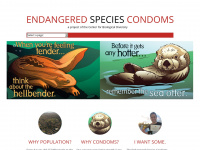 endangeredspeciescondoms.com Webseite Vorschau