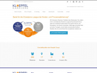 kloepfel-karriere.com Webseite Vorschau