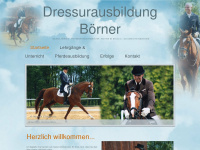 dressurausbildung-boerner.de Webseite Vorschau