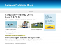 languageproficiencycheck.ch Webseite Vorschau