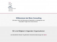 blom-consulting.de Webseite Vorschau