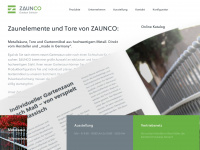 zaunco.de Webseite Vorschau