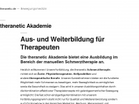 theranetic.de Webseite Vorschau