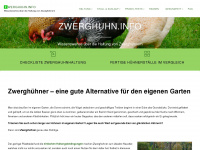 zwerghuhn.info Webseite Vorschau