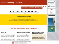 karnischer-hoehenweg.com Webseite Vorschau