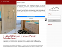 pension-schenkenfelder.at Webseite Vorschau