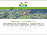 svp-academy.ch Webseite Vorschau