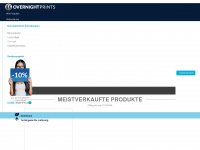 overnightprints.ch Webseite Vorschau