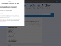 friedrich-schiller-archiv.de Webseite Vorschau
